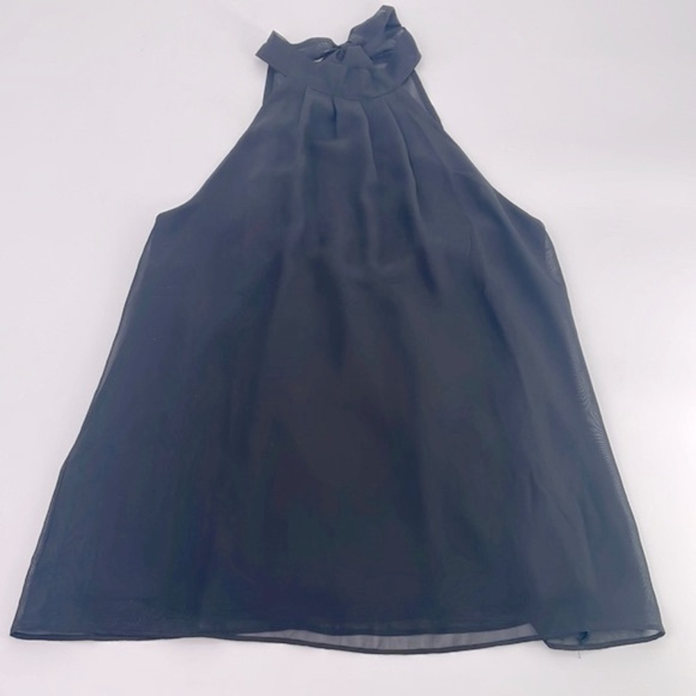 UEC Guess black chiffon halter neck blouse size small